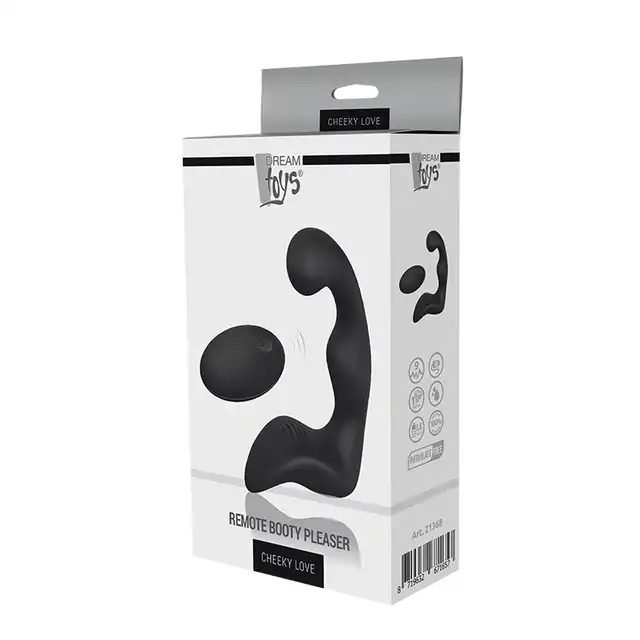 Dream Toys - Cheeky Love Remote Booty Pleaser Black - genialny i wszechstronny wibrator analny, do stymulacji odbytu, prostaty!