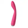 Svakom - Iris Vibrator Plum Red USB. Wibrator do stymulacji punktu G i łechtaczki. Super wygięcie
