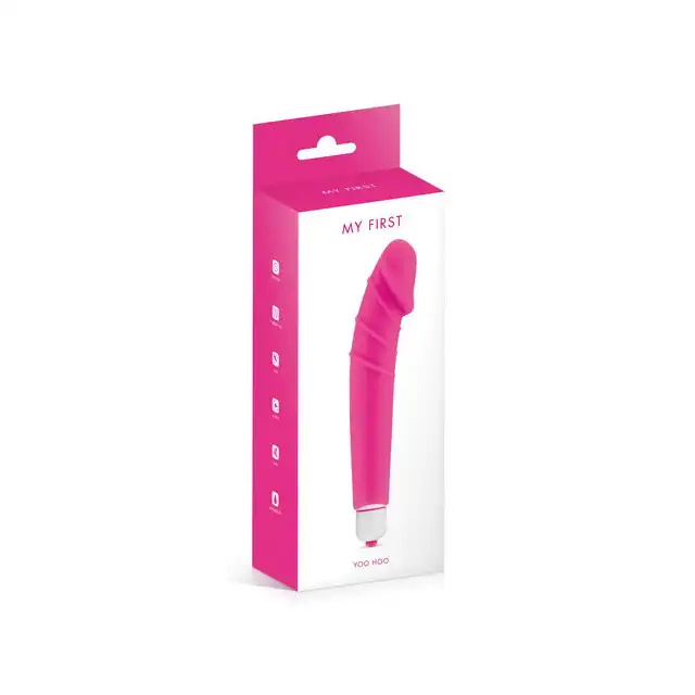 My First - Yoo Hoo Pink. Różowy wibrator do stymulacji punktu G z 7 trybami wibracji