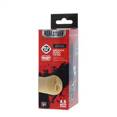 Dream Toys - Realstuff Smooth Pussy To-Go - realistyczny masturbator z gładkim otworem pochwy