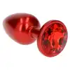 Toyz 4 Lovers - Plug Deep Red. Piękny metalowy czerwony korek analny z kolekcji Fetish Art.