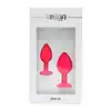 Rimba - Berlin Bling Butt Plug Duo Set. 2-częściowy zestaw treningowy wtyczek analnych z kryształkami. Gładki silikon