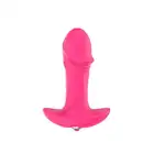 My First - Secret Plug Pink. Plug wibrujący o ergonomicznym kształcie. 10,2 cm i eko silikon