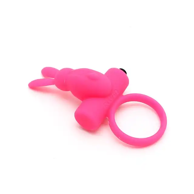 Rimba - Vienna Bunny Cock Ring. Ring erekcyjny z silnymi wibracjami i uroczym króliczkiem