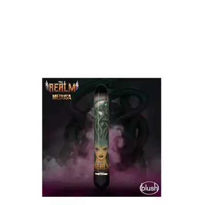 The Realm - Medusa. Klasyczny wibrator z fantazyjnym nadrukiem mitycznej  Meduzy. Mega Sale!
