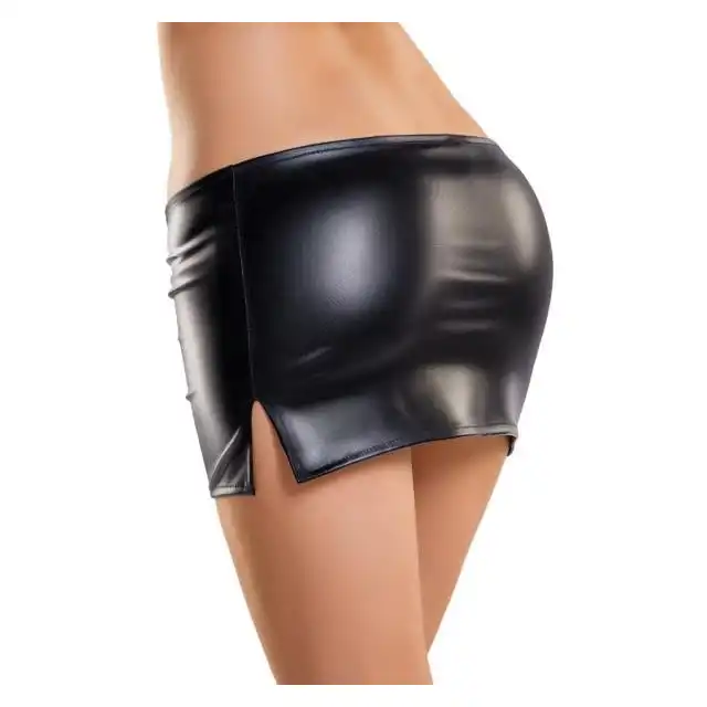Glossy - Carmen Skirt L - błyszcząca mini, podkreślająca pośladki. Rozmiar L