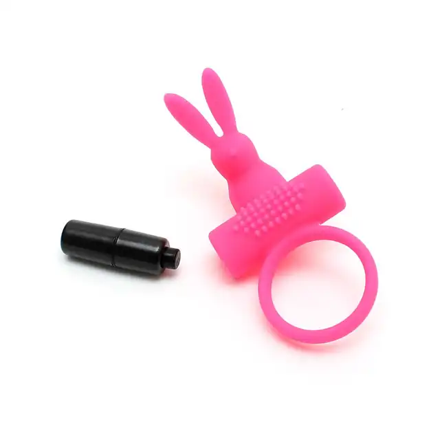 Rimba - Vienna Bunny Cock Ring. Ring erekcyjny z silnymi wibracjami i uroczym króliczkiem