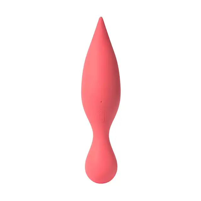Svakom - Siren Vibrator Coral USB. Niezwykły dwustronny wibrator do stymulacji łechtaczki. Delikatne języczki i aż 25 kombinacji