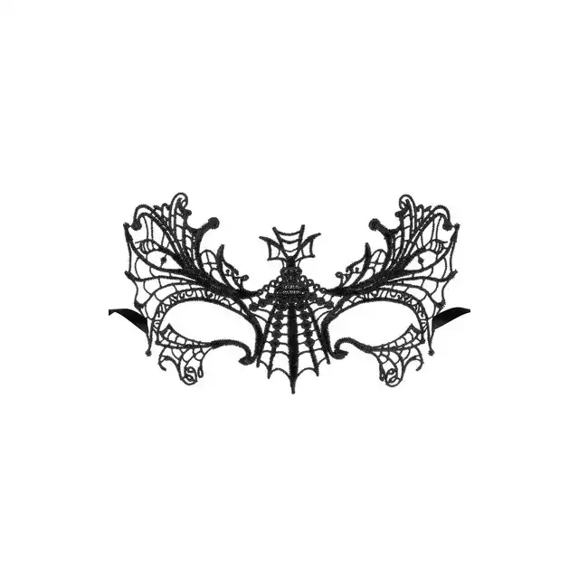 Eclipse - Aube Masque - Czarna, elegancka maska podkreślająca spojrzenie