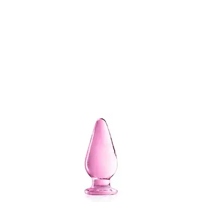 Glossy Toys - No.26 Pink Butt Plug. Elegancki plug ze szkła wysokiej jakości. 11,5 cm