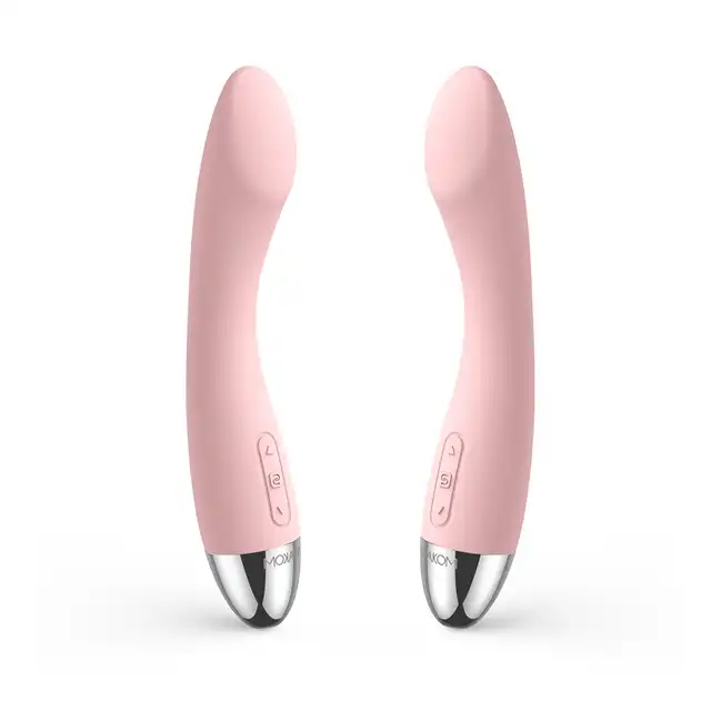 Svakom - Amy G-Spot Vibrator Pink. Jasnoróżowy wibrator do stymulacji punktu G. Gładki silikon
