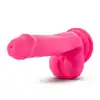 Blush - Neo Density Cock With Balls Pink. Bardzo miękkie silikonowe dildo z mocną przyssawką 15 cm 