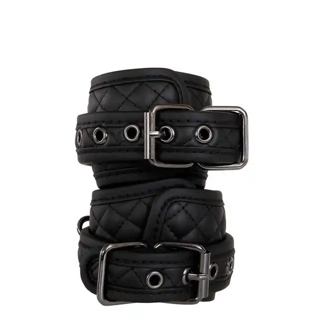 Adam &amp; Eve - Eves Fetish Dreams Ankle Cuffs. Eleganckie kajdanki na ręce z wegańskiej skóry
