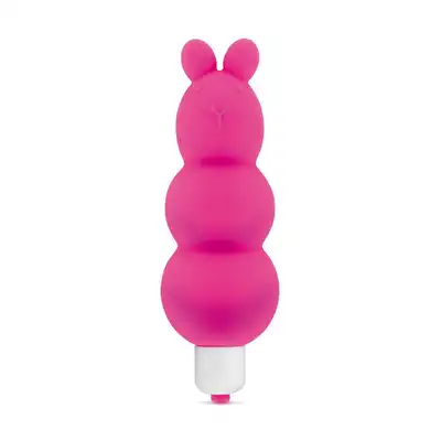 My First - Teddy Pink. Uroczy silikonowy wibrator. Idealny do stymulacji łechtaczki. Różowy 12,2 cm