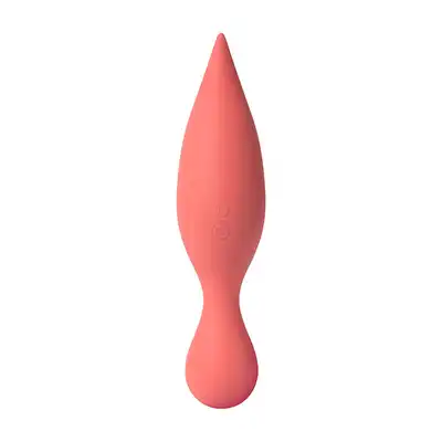 Svakom - Siren Vibrator Coral USB. Niezwykły dwustronny wibrator do stymulacji łechtaczki. Delikatne języczki i aż 25 kombinacji