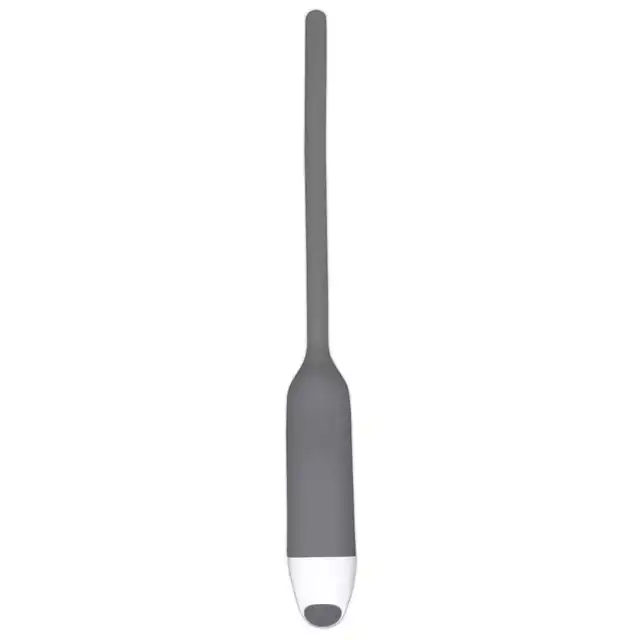 Penisplug - Men Dilator Grey - szary dilator, wibrujący. Stymulacja cewki moczowej