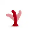 Temptasia - Jezebel Crimson Dildo. Silikonowe czerwone dildo do stymulacji punktu G lub P