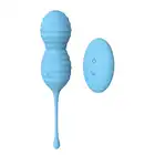 Dream Toys - Pleasure Balls&amp;Eggs Beehive. Prążkowane jajeczko wibrujące z pilotem. Gładki silikon