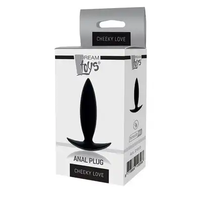 Dream Toys - Cheeky Love Anal Plug Xtra Small Blach - mały korek analny, idealny dla początkujących