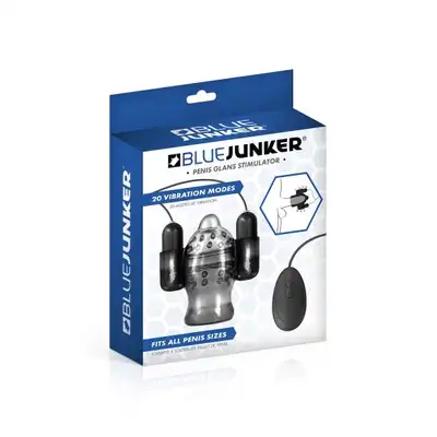 Blue Junker - Penis Stimulator. Aż 20 różnych wibracji! Stymulator główki penisa 