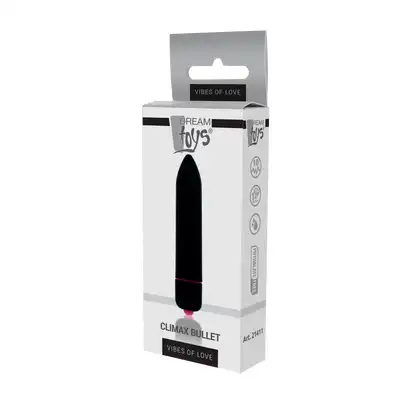 Dream Toys - Vibes Of Love 10-speed Climax Bullet - czarny, kieszonkowy wibrator, 10 funkcji wibracji!