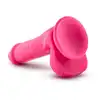 Blush - Neo Density Cock With Balls Pink. Bardzo miękkie silikonowe dildo z mocną przyssawką 15 cm 