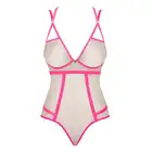 Obsessive - Nudelia body różowe S/M. Fantastyczne body o seksownym designie