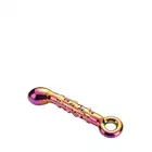 GLAMOUR GLASS RIBBED G-SPOT DILDO