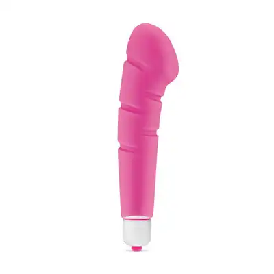 My First - Hard On Pink. Silikonowy wibrator do stymulacji punktu G. 14,2 cm długości