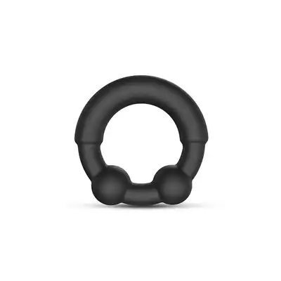 Dorcel - Stronger Ring. Silikonowy pierścień erekcyjny z metalowymi kuleczkami