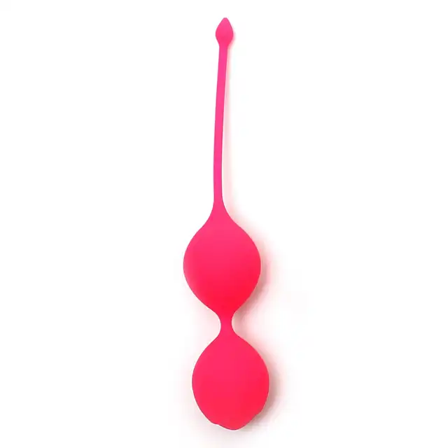 Rimba - Amsterdam Kegel Balls. Kulki gejszy wykonane z gładkiego silikonu 84 gramy. Wygodny sznureczek