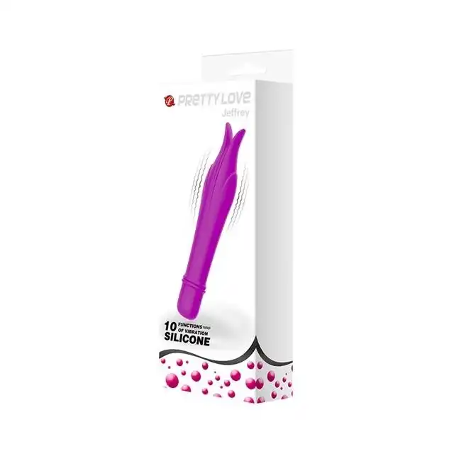 Pretty Love - Edward Vibrator Purple. Uroczy mini wibratorek z silikonu do stymulacji łechtaczki
