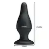 Pretty Love - Sturdy Silione Anal Plug - duży, silikonowy czarny korek analny
