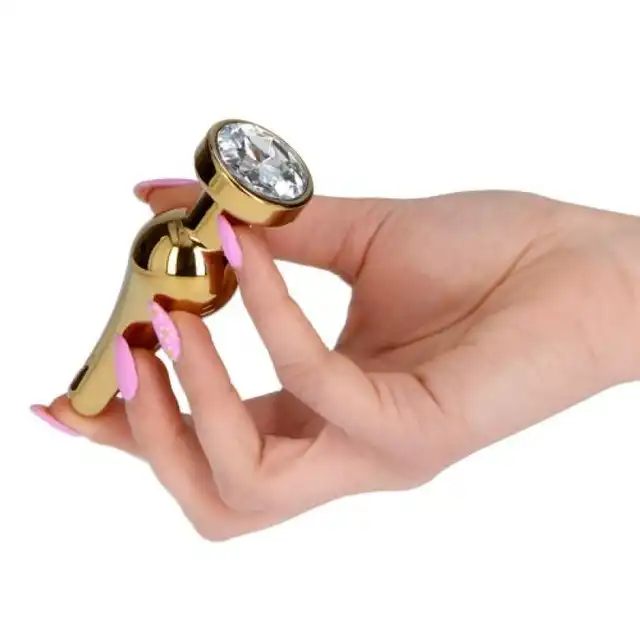 Toyz 4 Lovers - Ace of Spades Gold Small. Złoty metalowy korek analny z idealnie wyprofilowanym kształtem. Piękny!