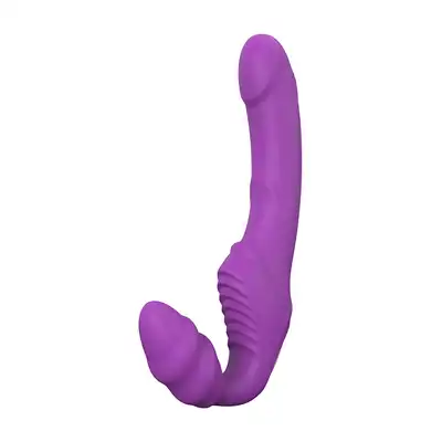 Dream Toys - Double Dipper Strapless. Bezuprzężowy strapon. 9 trybów wibracji! Super silikon