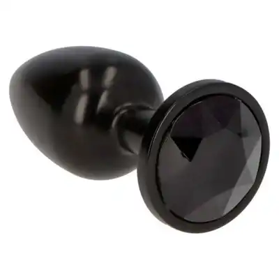 Toyz 4 Lovers - Piękny i elegancki korek anlny z kryształem. Czarny. Kolekcja Fetish Art.