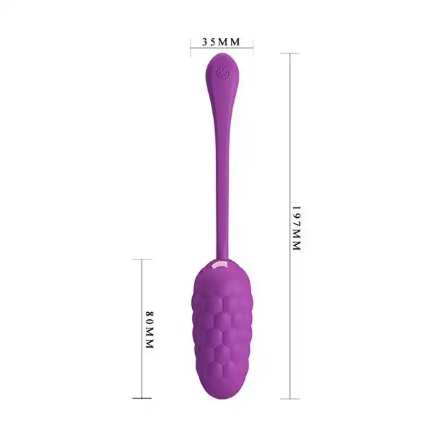 Pretty Love - Marina vibe Egg Purple. Ultra miękkie silikonowe wibrujące jajeczko ładowane na USB