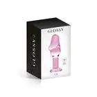 Glossy Toys - No.24 Pink Buttt Plug. Szklana wtyczka analna w kształcie penisa