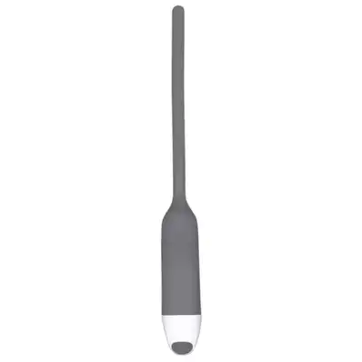 Penisplug - Men Dilator Grey - szary dilator, wibrujący. Stymulacja cewki moczowej