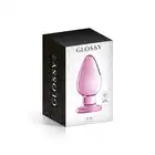 Glossy Toys - No.25 Pink Buttt Plug, Świetnie wykonana szklana wtyczka analna 10,5 cm
