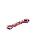 GLAMOUR GLASS RIBBED G-SPOT DILDO