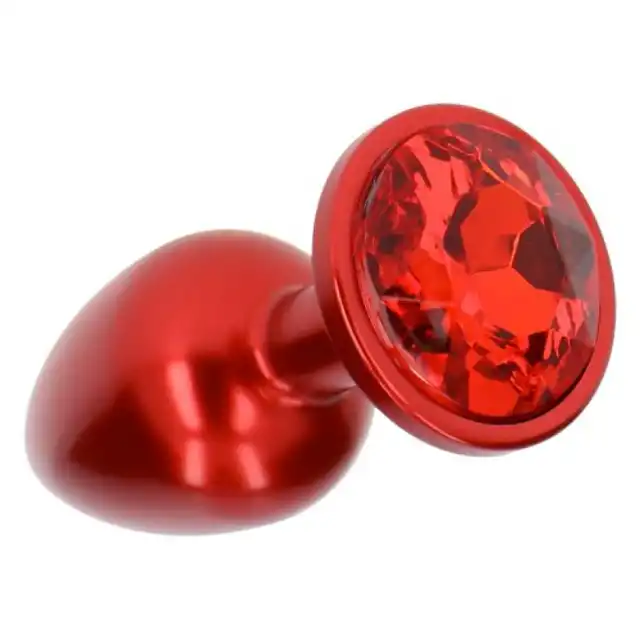 Toyz 4 Lovers - Plug Deep Red. Piękny metalowy czerwony korek analny z kolekcji Fetish Art.