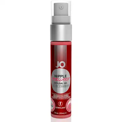System Jo -Nipple Titillator Strawberry 30 ml. Smakowy żel do sutków. Delikatnie łaskoczący