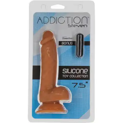 Addiction - Steven Dildo With Suction Cup - 19 centymetrowe, niesamowite dildo