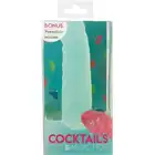 Addiction - Cocktails Silicone Dildo - Mint Mojito - 14 centymetrowe dildo w elektryzującym kolorze miętowym