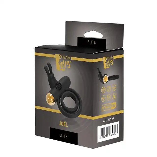 Dream Toys - Elite Joel - ekskluzywny, mocno wibrujący ring na penisa