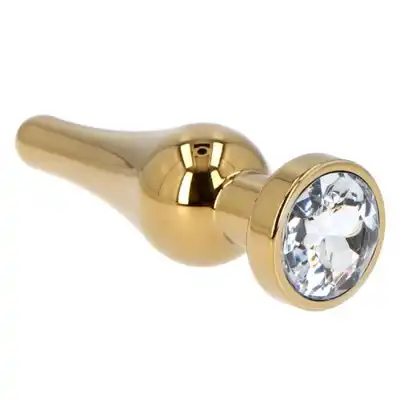 Toyz 4 Lovers - Ace of Spades Gold Small. Złoty metalowy korek analny z idealnie wyprofilowanym kształtem. Piękny!