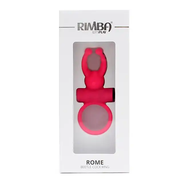 Rimba - Rome Beetle Cock Ring. Silikonowy ring erekcyjny w kształcie uroczego żuka