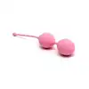 Rimba - Amsterdam Kegel Balls. Kulki gejszy wykonane z gładkiego silikonu 84 gramy. Pastelowy róż