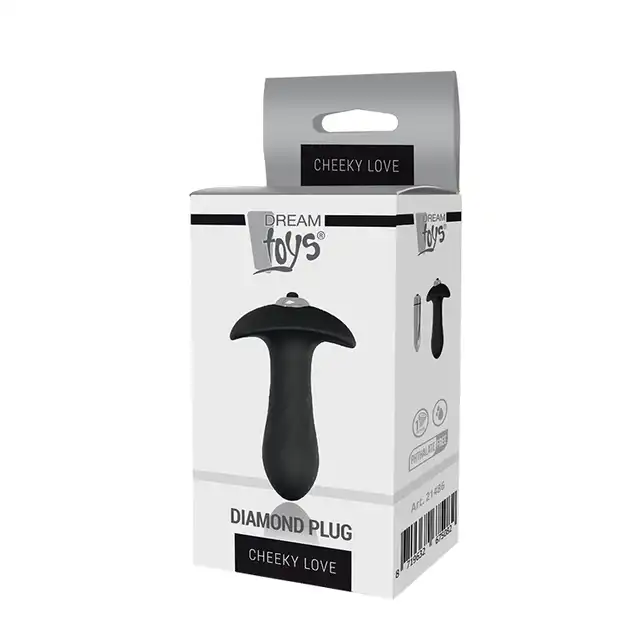 Dream Toys - Cheeky Love Speed Diamond Plug. Silikonowy korek analny. Silne wibracje. 